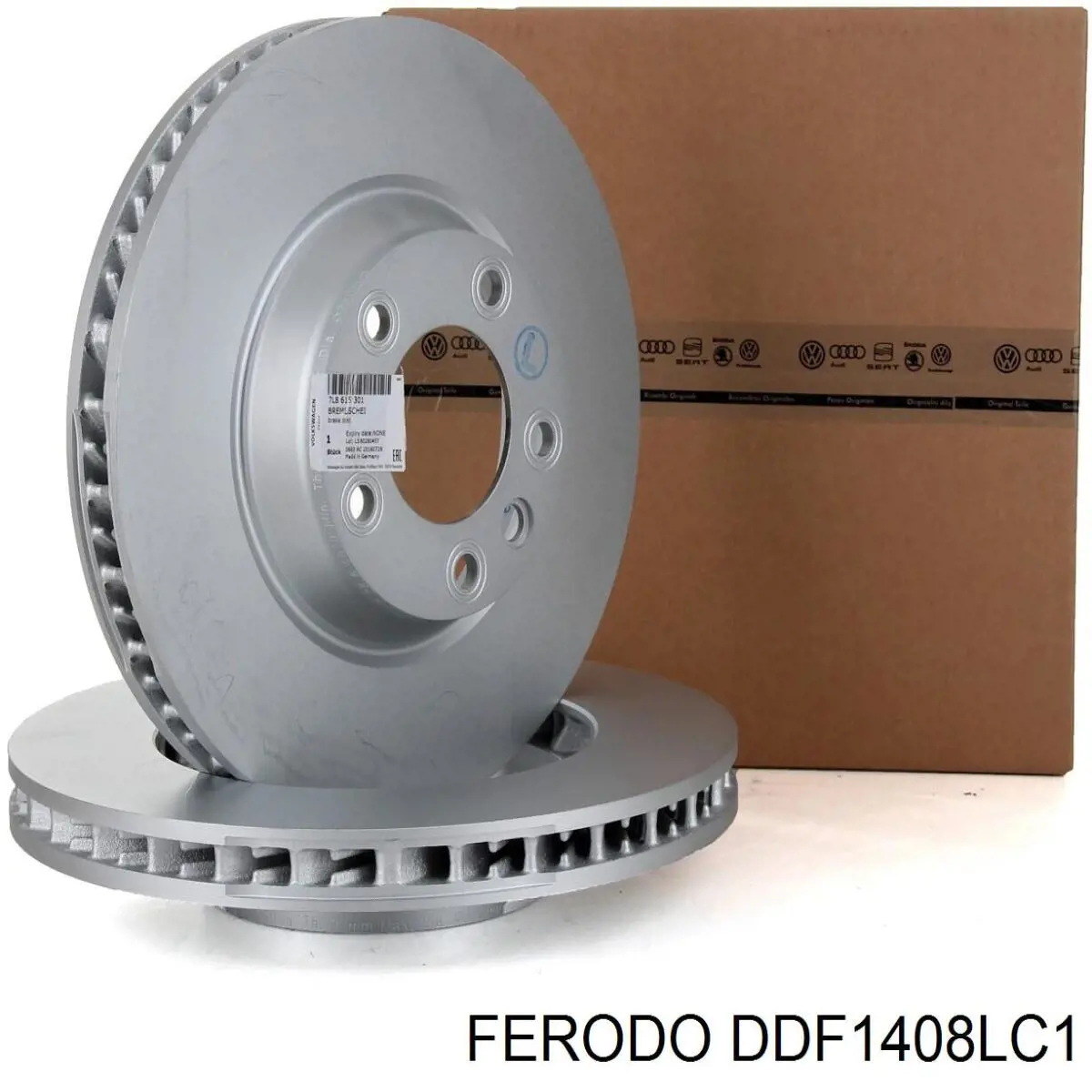 Диск переднього гальма Ferodo DDF1408LC1 ціна, від 105.62 USD