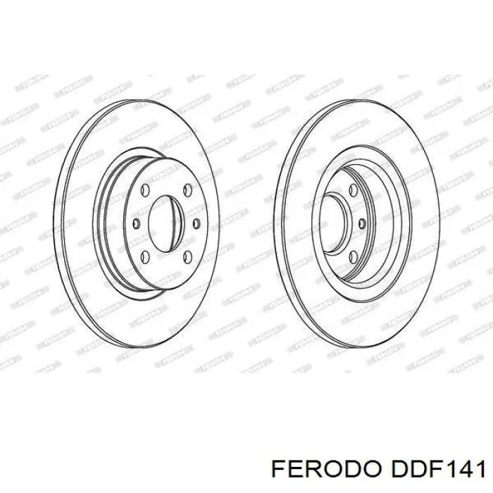 Диск переднього гальма Ferodo DDF141 ціна, від 26.48 USD