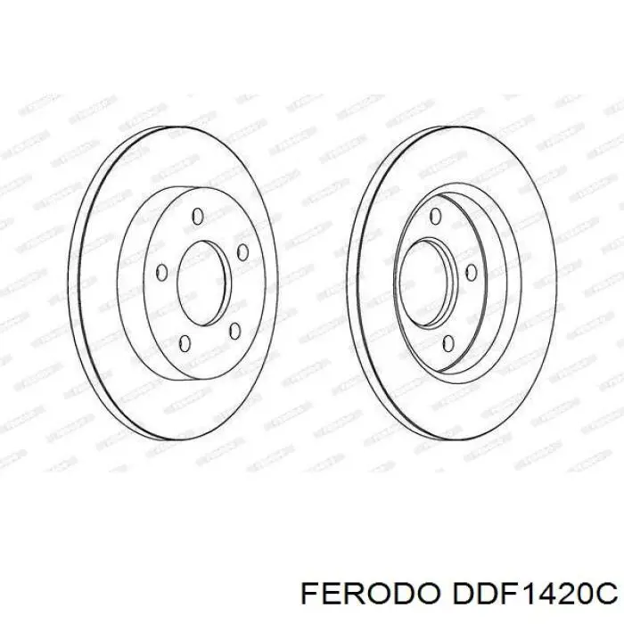 DDF1420C Ferodo Дискові гальма