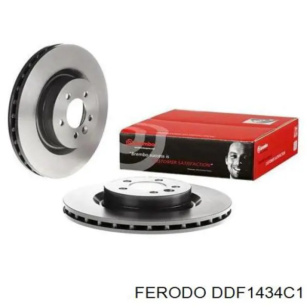 Диск переднього гальма Ferodo DDF1434C1 ціна, від 93.21 USD