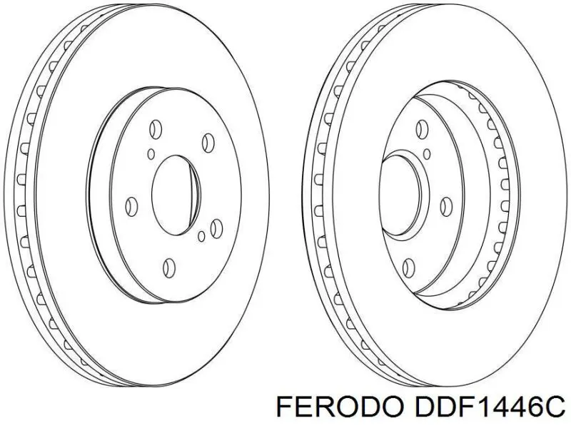 Купити DDF1446C Ferodo Ротор гальмівний