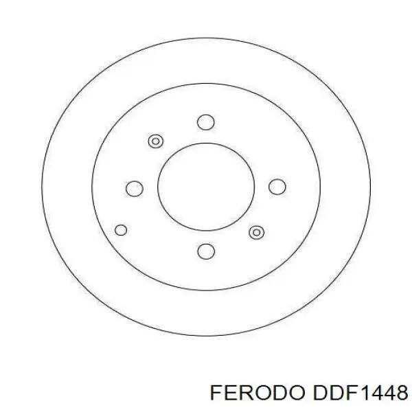 Гальмівні диски DDF1448 Ferodo