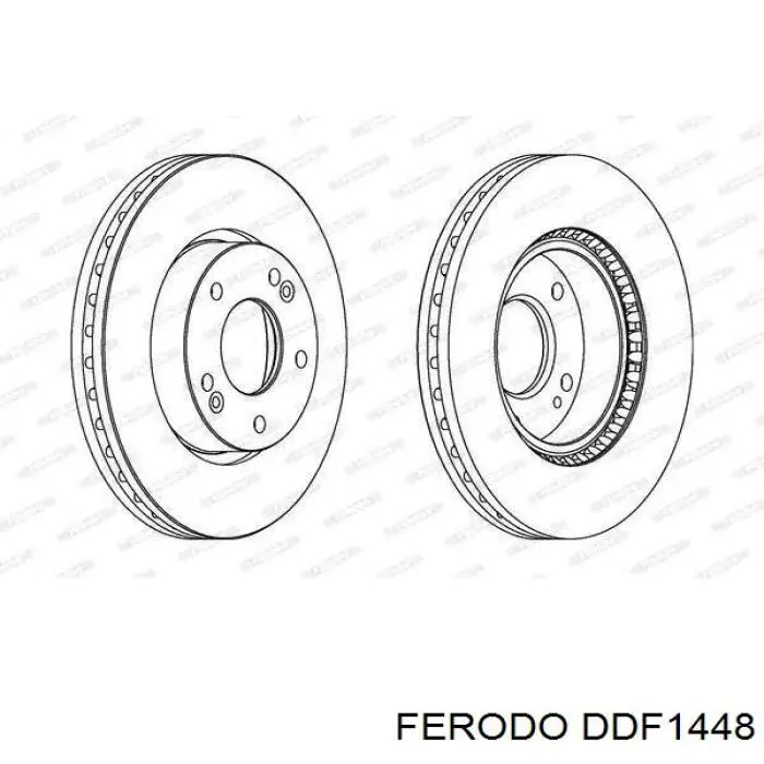 Задні дискові гальма Ferodo DDF1448 ціна, від 30.21 USD