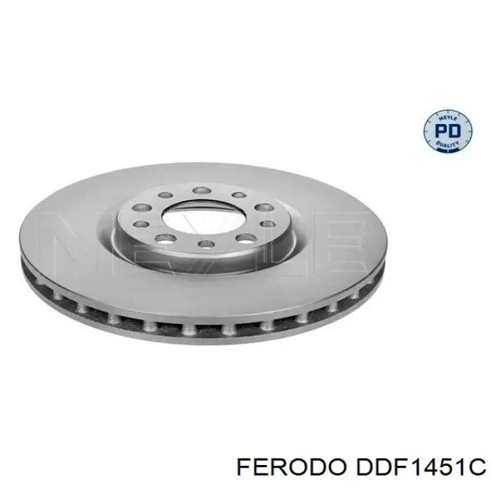 DDF1451C Ferodo диск гальмівний передній