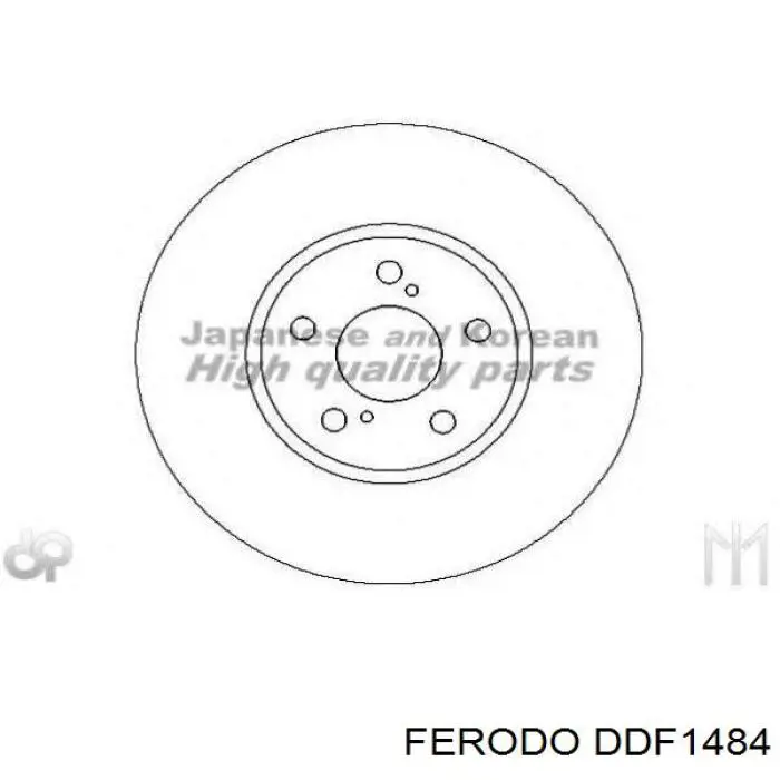 DDF1484 Ferodo Гальмо дискове переднє