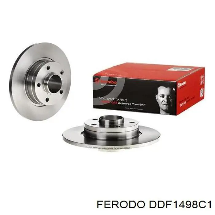 Диск гальмівний задній Ferodo DDF1498C1