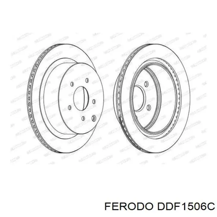 Гальмівні диски DDF1506C Ferodo