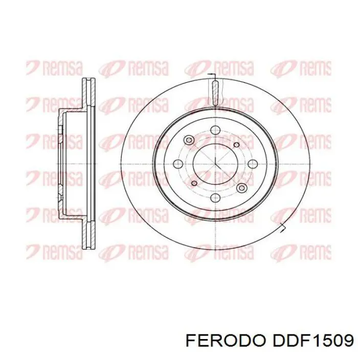 Диск переднього гальма Ferodo DDF1509 ціна, від 29.11 USD