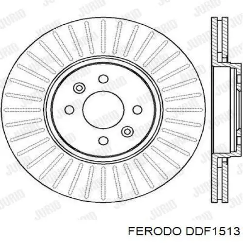 Гальмівні диски передні DDF1513 Ferodo