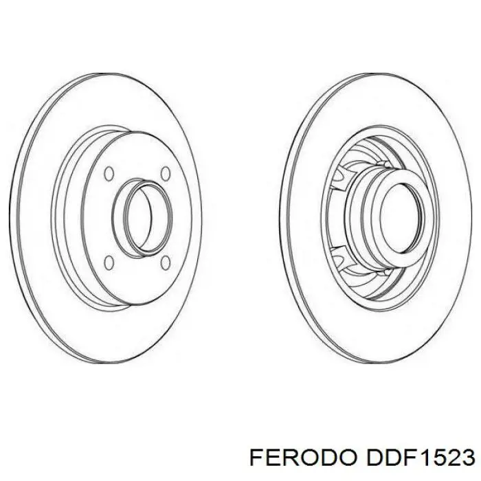 DDF1523 Ferodo диск гальмівний задній