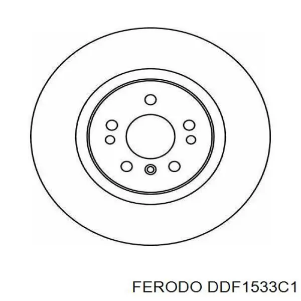 Диск переднього гальма Ferodo DDF1533C1 ціна, від 85.29 USD