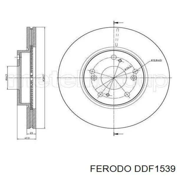 Купити DDF1539 Ferodo Ротор гальмівний