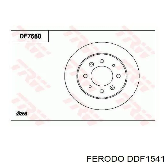 Гальмівні диски DDF1541 Ferodo