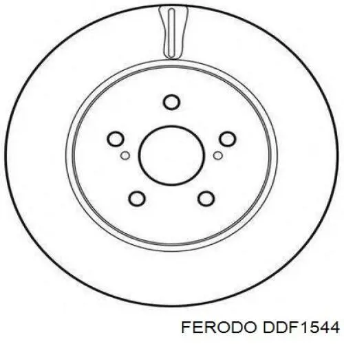 Диск переднього гальма Ferodo DDF1544 ціна, від 33.62 USD