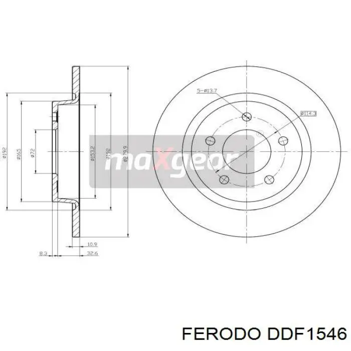Задні дискові гальма Ferodo DDF1546 ціна, від 34.75 USD