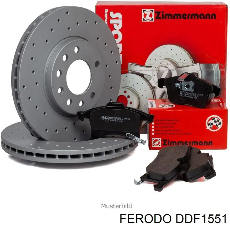 Купити DDF1551 Ferodo Диск заднього гальма