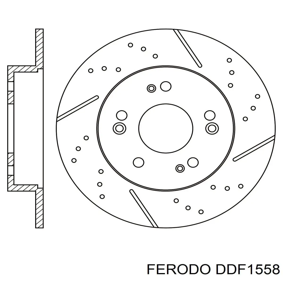 Гальмівні диски DDF1558 Ferodo