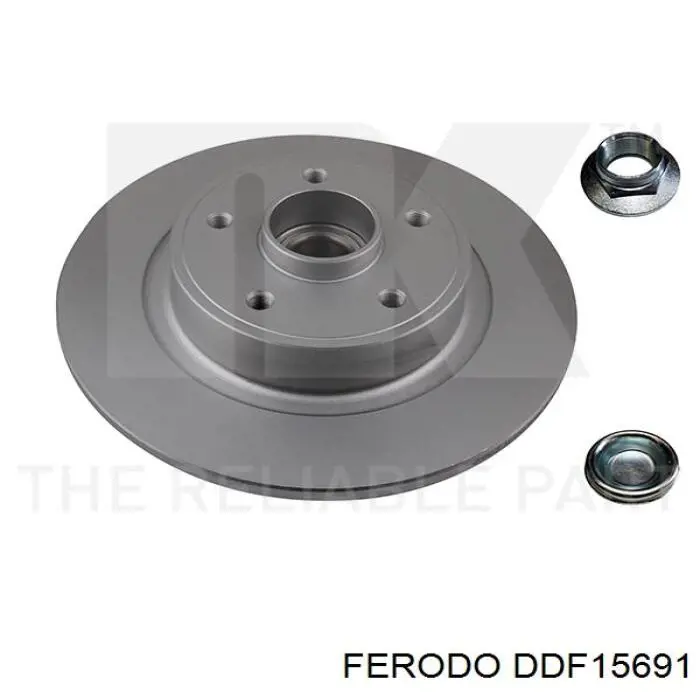 Гальмівні диски DDF15691 Ferodo