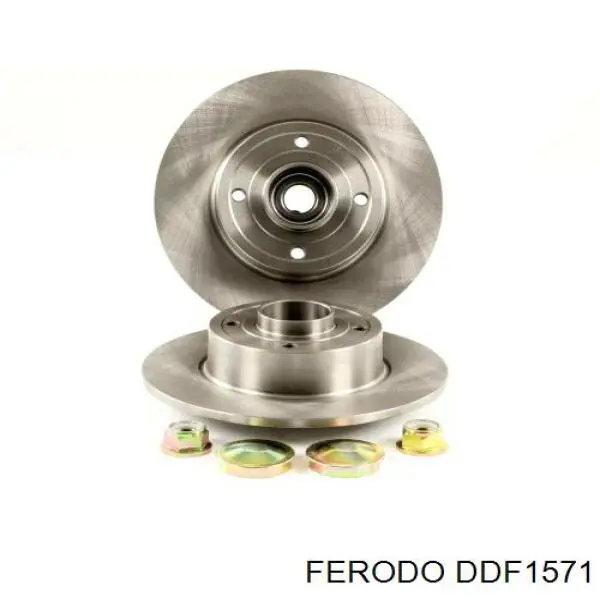 DDF1571 Ferodo диск гальмівний задній