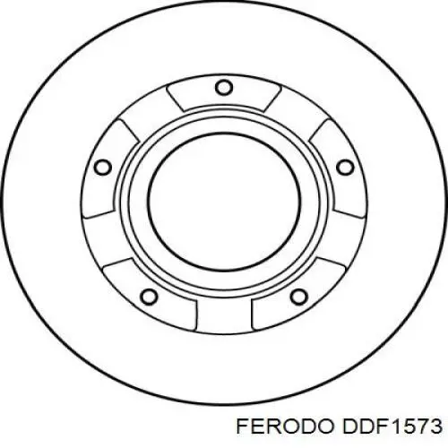 Гальмівні диски DDF1573 Ferodo