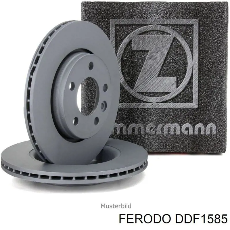 DDF1585 Ferodo диск гальмівний передній
