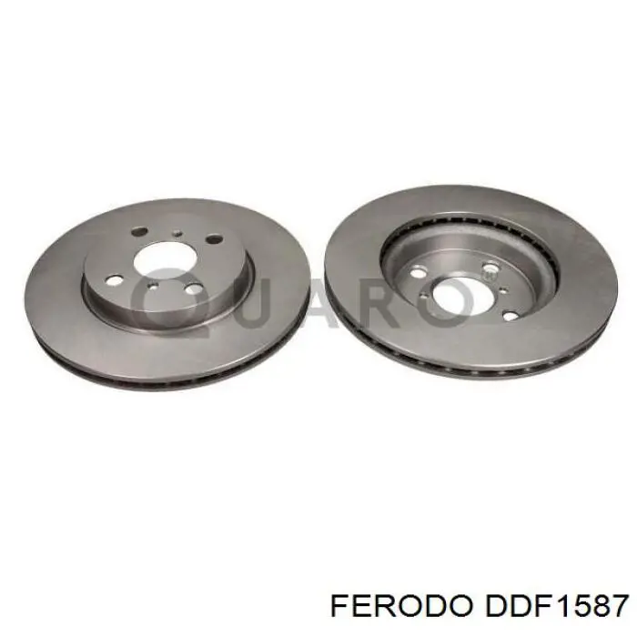 DDF1587 Ferodo Гальмо дискове переднє