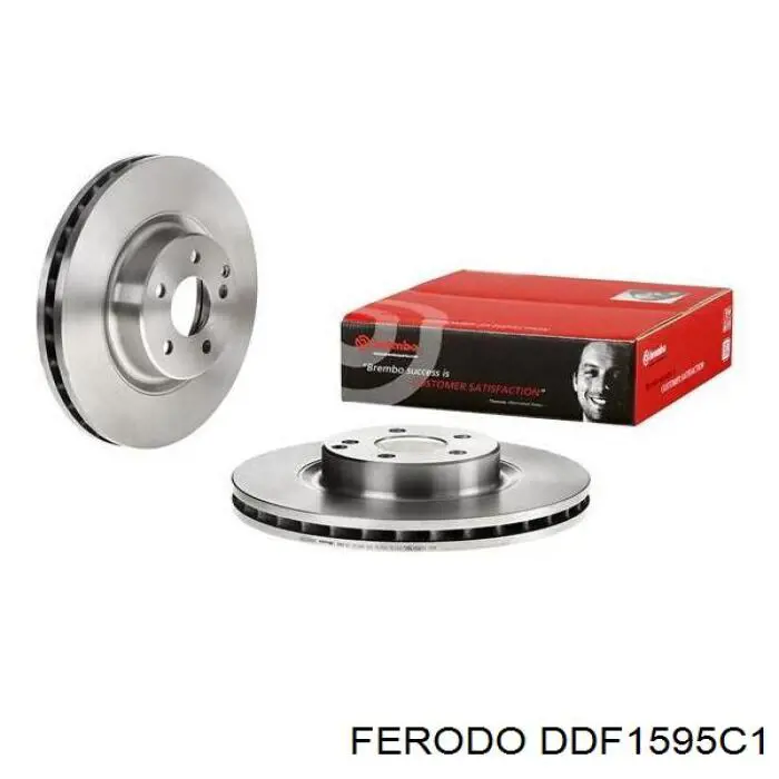 Диск гальмівний передній Ferodo DDF1595C1