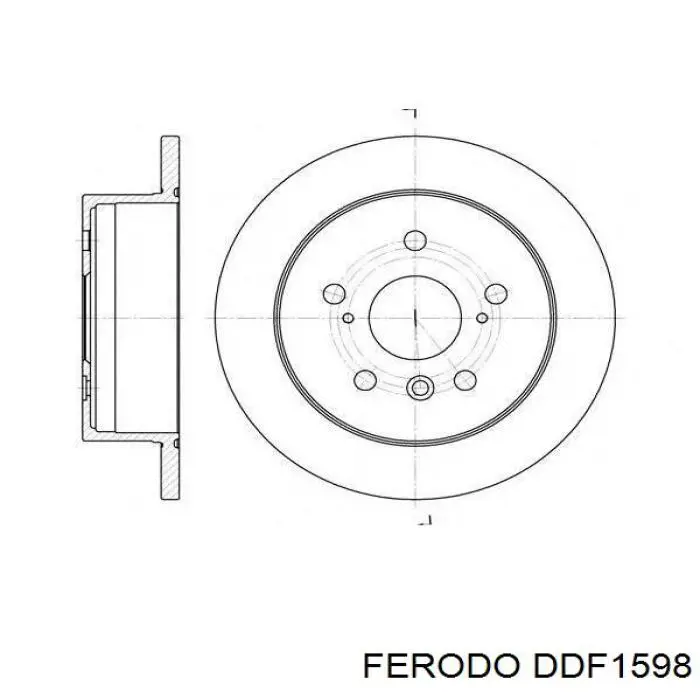 Задні дискові гальма Ferodo DDF1598 ціна, від 41.22 USD