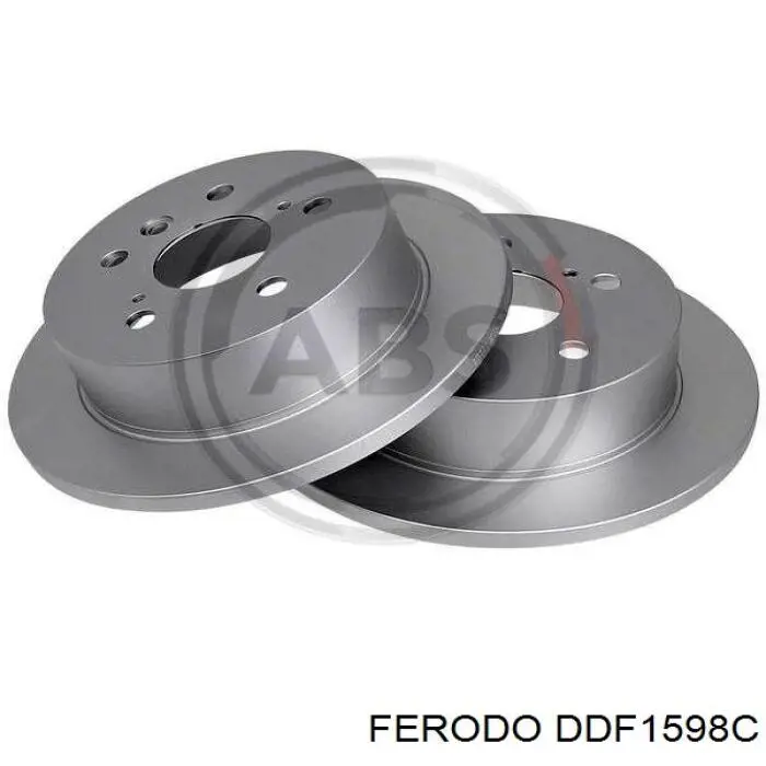 Купити DDF1598C Ferodo Диск заднього гальма