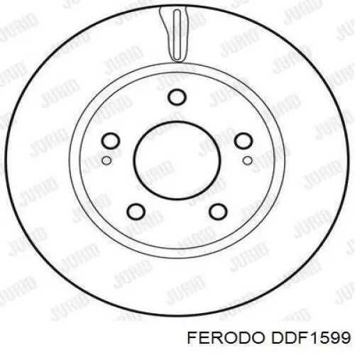 DDF1599 Ferodo Гальмо дискове переднє
