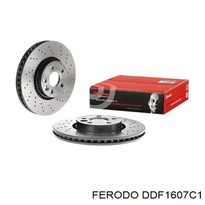 Диск гальмівний передній Ferodo DDF1607C1
