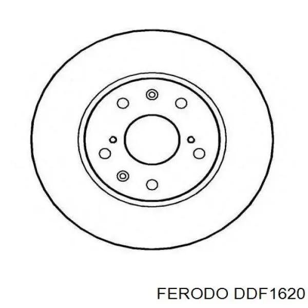 Диск переднього гальма Ferodo DDF1620 ціна, від 34.21 USD