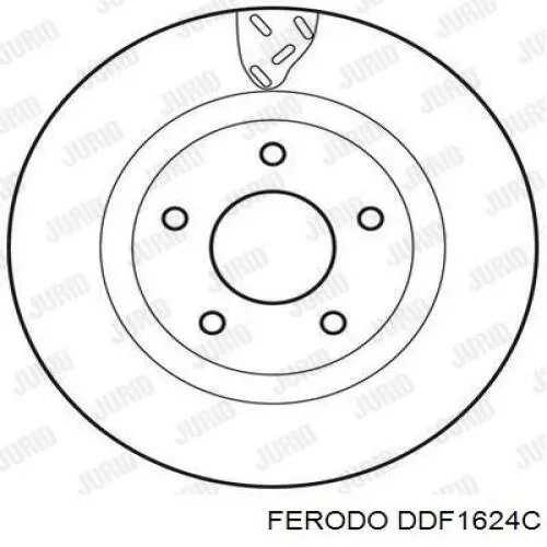 Гальмівні диски передні DDF1624C Ferodo
