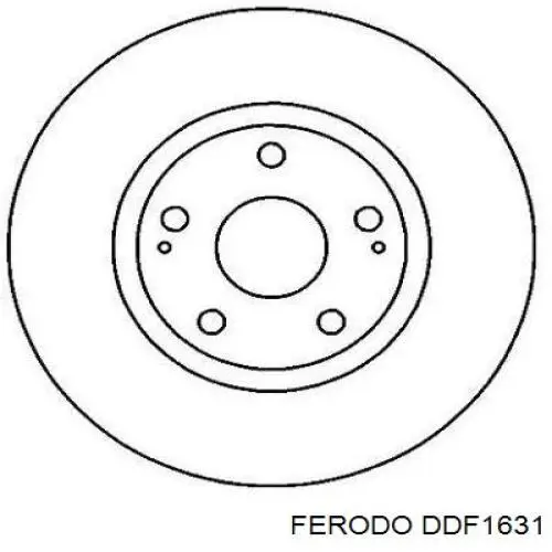 Диск переднього гальма Ferodo DDF1631 ціна, від 28.18 USD