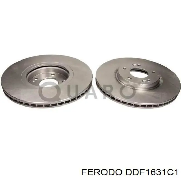 Диск переднього гальма Ferodo DDF1631C1 ціна, від 87.10 USD