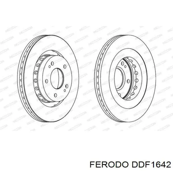 Диск переднього гальма Ferodo DDF1642 ціна, від 41.44 USD