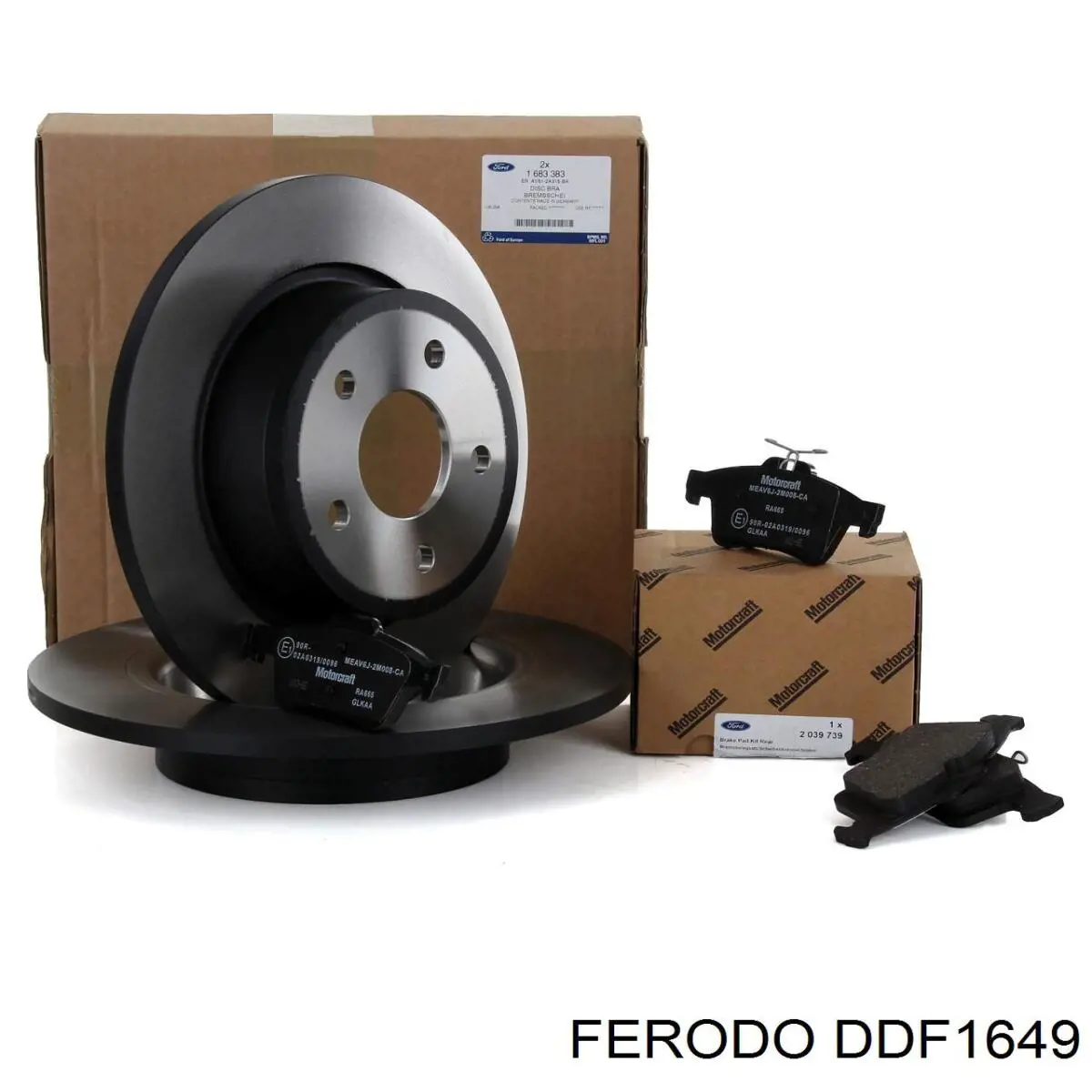 Диск гальмівний передній Ferodo DDF1649