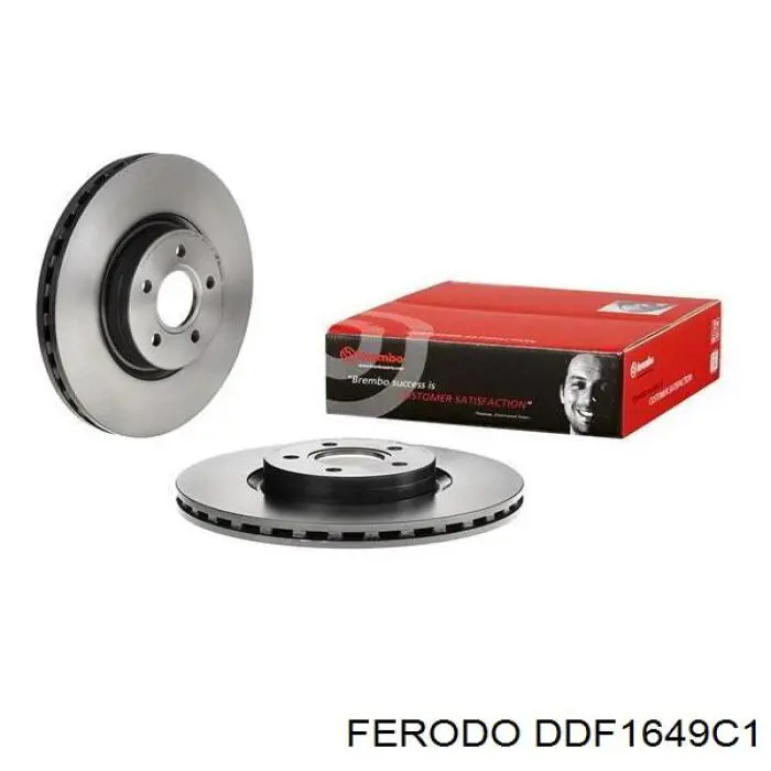 Диск гальмівний передній Ferodo DDF1649C1