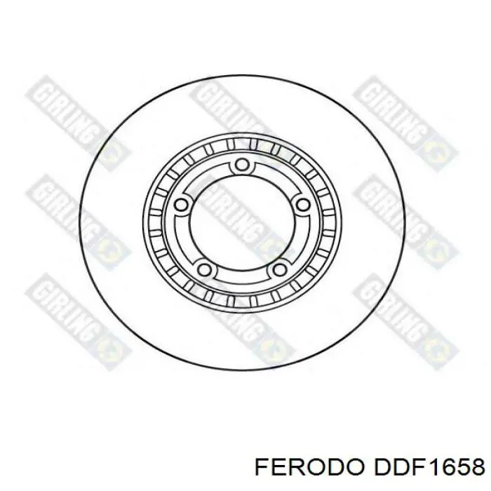 Диск гальмівний передній Ferodo DDF1658