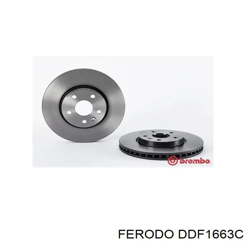 Гальмівні диски передні DDF1663C Ferodo