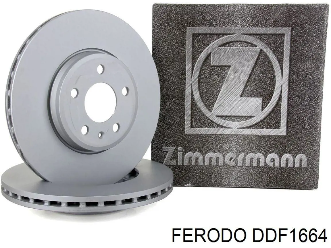 Диск гальмівний передній Ferodo DDF1664