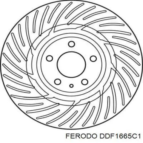 DDF1665C1 Ferodo Гальмо дискове переднє