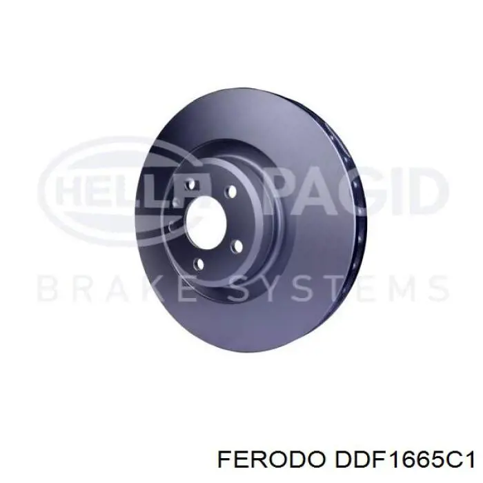 Диск гальмівний передній Ferodo DDF1665C1