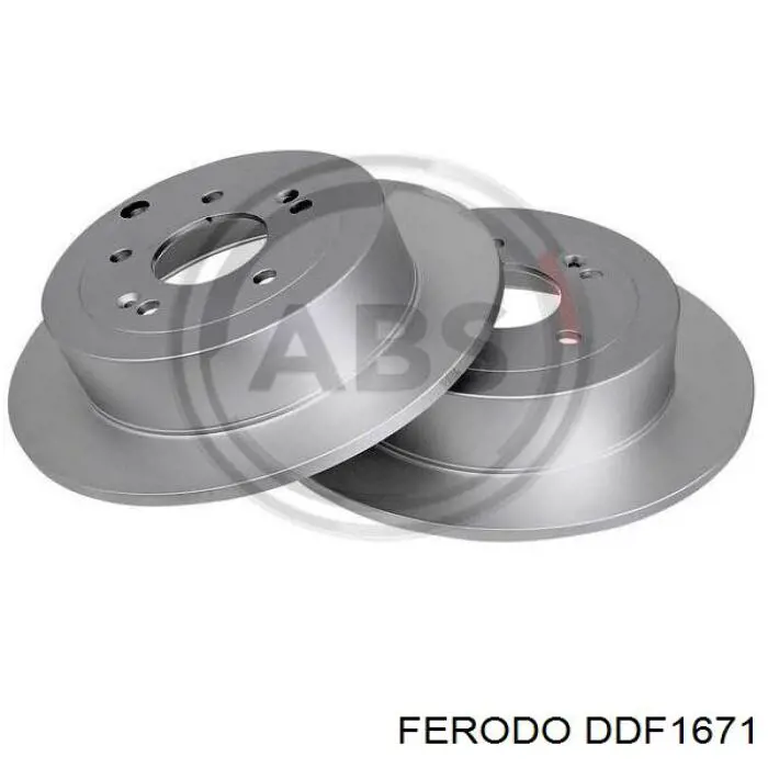Гальмівні диски DDF1671 Ferodo