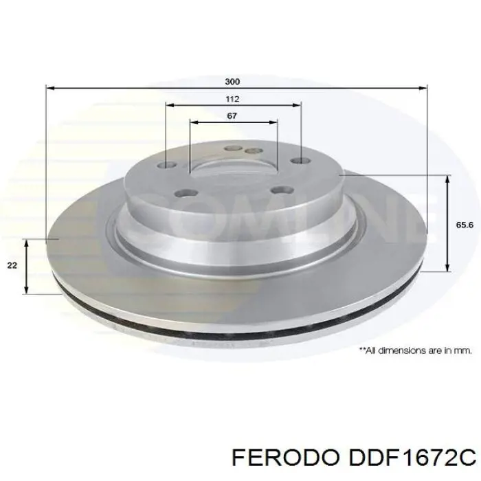 Гальмівні диски DDF1672C Ferodo