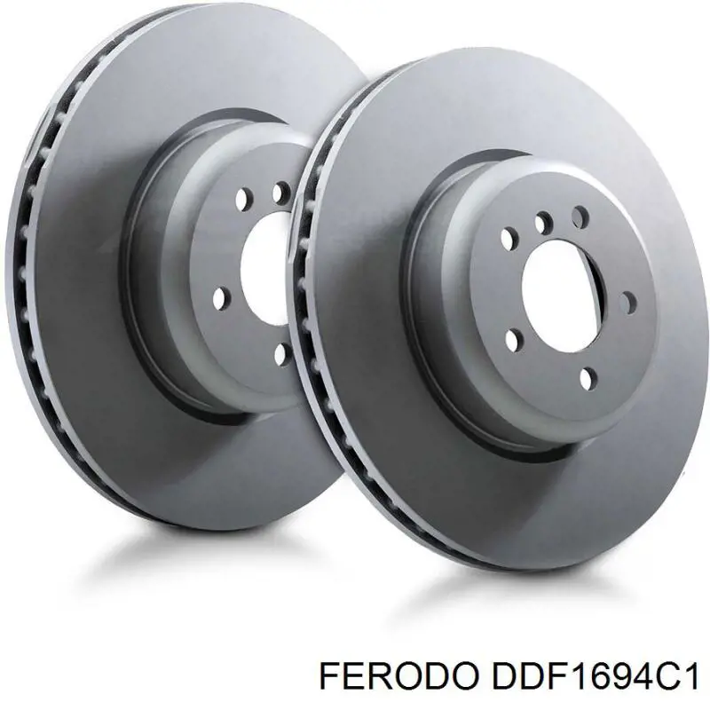 Диск гальмівний передній Ferodo DDF1694C1