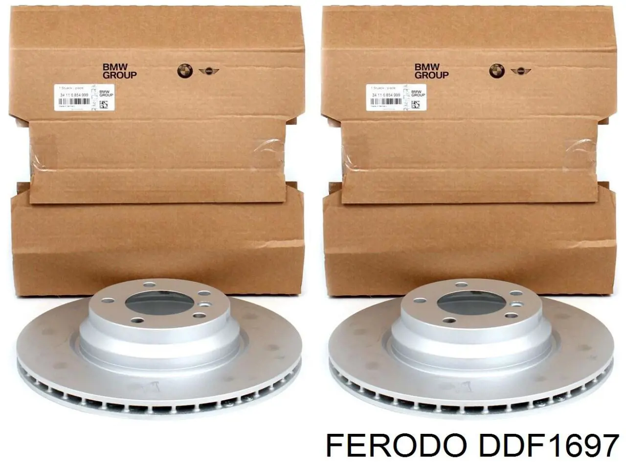 Купити DDF1697 Ferodo Диск заднього гальма
