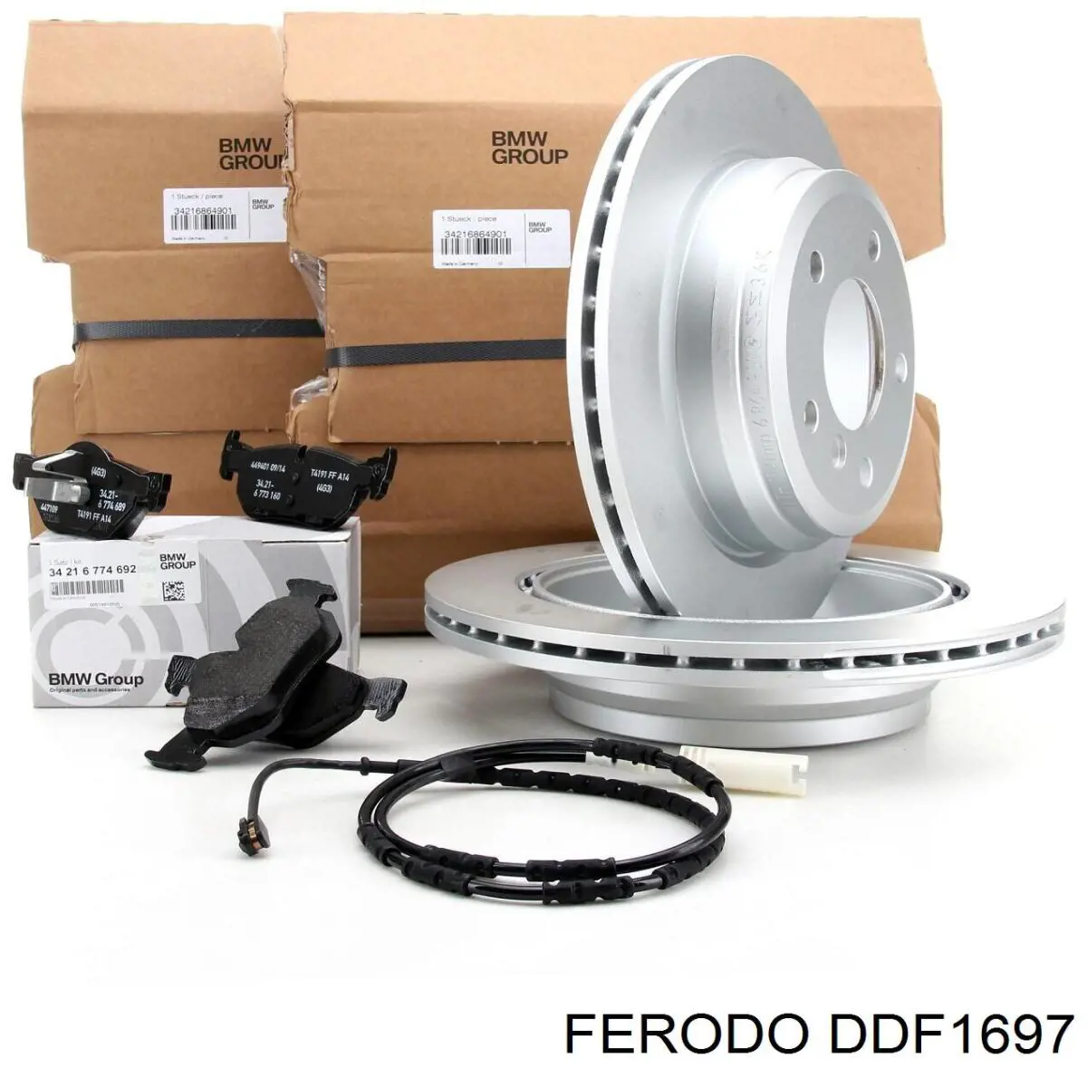 Купити DDF1697 Ferodo Диск заднього гальма
