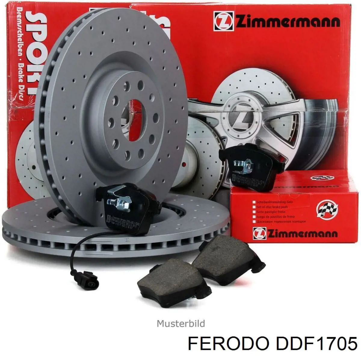 DDF1705 Ferodo Гальмо дискове переднє
