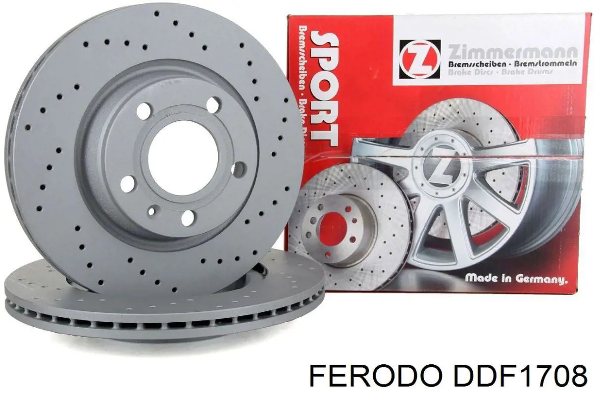 Диск переднього гальма Ferodo DDF1708 ціна, від 38.88 USD